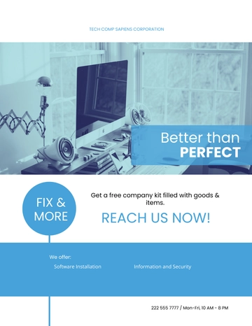 Free Business Computers Flyer Template to Edit Online