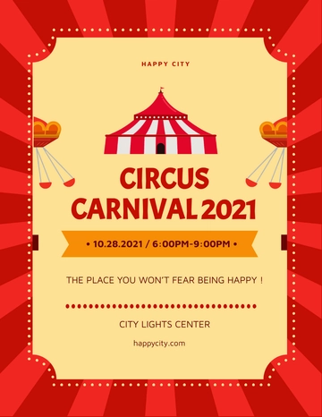 Free Circus Carnival Flyer Template to Edit Online Free Circus Carnival Flyer Template to Edit Online
