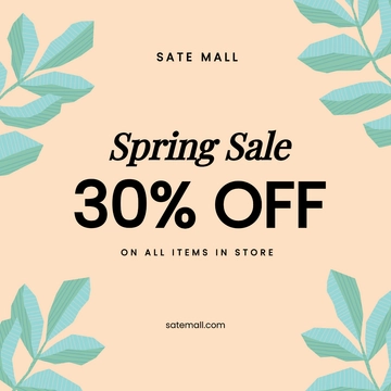 Free 30 Off Holiday Sale Instagram Post Template to Edit Online