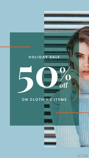 Holiday Collection Sale Whatsapp Image Template
