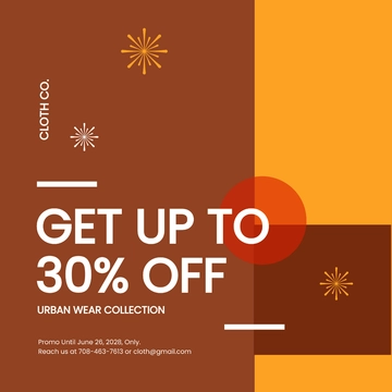 Free New Year Sale Instagram Post Template to Edit Online