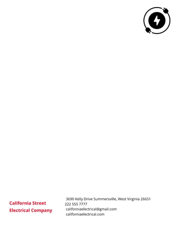 Free Electrical letterhead Template to Edit Online