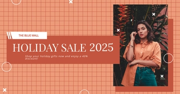 Free Creative Holiday Sale Facebook Post Template to Edit Online