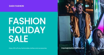 Free Holiday Off Sale Facebook Post Template to Edit Online