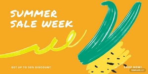 Summer Sale Twitter Post Template