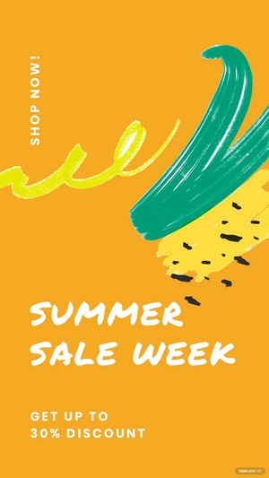 Summer Sale Whatsapp Image Template