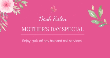 Free Mothers Day Special Sale Facebook Post Template to Edit Online