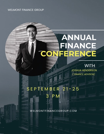 Free Annual Conference Flyer Template to Edit Online