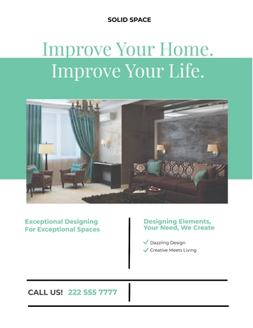 Free Architect Interior Flyer Template to Edit Online