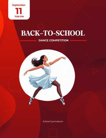 Free Back To School Dance Flyer Template to Edit Online