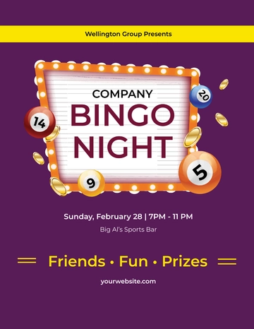 Free Bingo Game Flyer Template to Edit Online Free Bingo Game Flyer Template to Edit Online