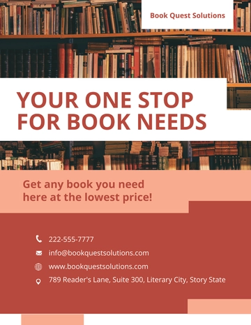 Free Book Flyer Template to Edit Online