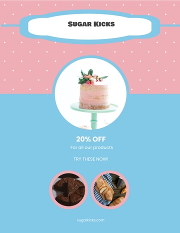Free Cake Bakery Flyer Template to Edit Online