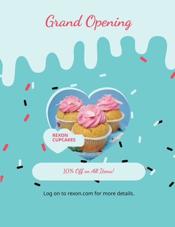Free Cupcake Bakery Flyer Template to Edit Online Free Cupcake Bakery Flyer Template to Edit Online