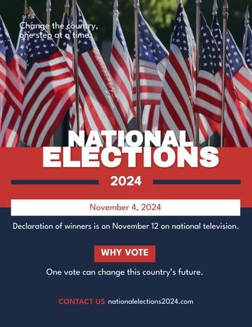 Free Election Campaign Flyer Template to Edit Online