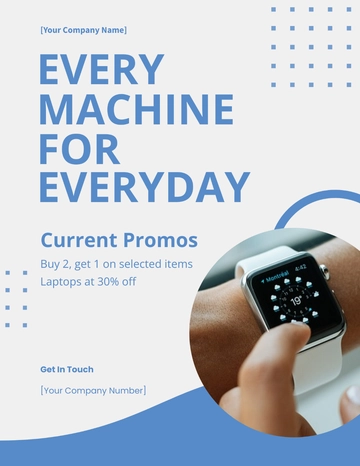 Free Electronic Flyer Template to Edit Online