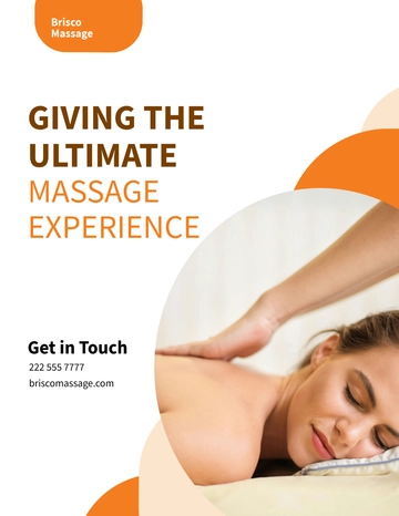Free Massage Flyer Template to Edit Online