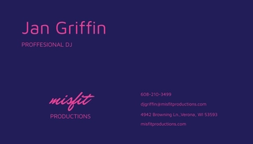 Free DJ Headphone Business Card Template to Edit Online Free DJ Headphone Business Card Template to Edit Online