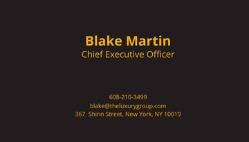 Free Gold Foil Business Card Template to Edit Online