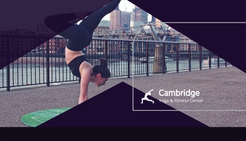 Free Yoga and Fitness Business Card Template to Edit Online