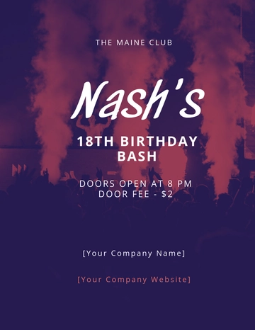 Free DJ Birthday Flyer Template to Edit Online