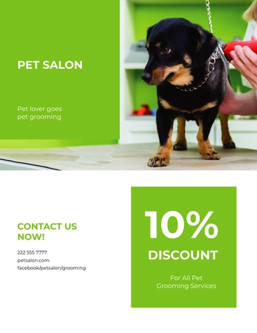 Free Dog Grooming Flyer Template to Edit Online