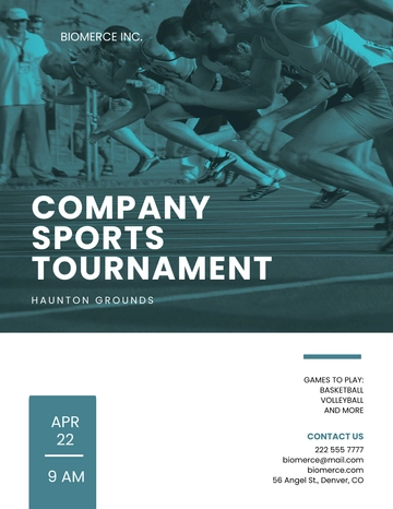 Free Modern Tournament Flyer Template to Edit Online