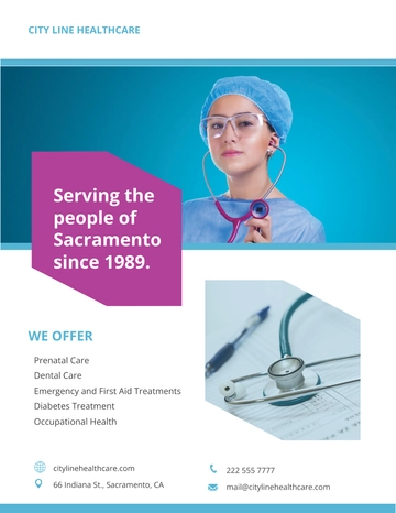 Free Basic Healthcare Flyer Template to Edit Online