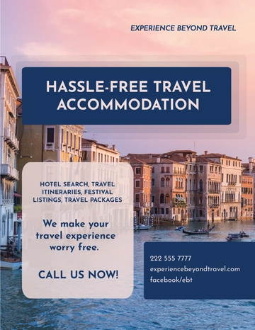 Free Travel Company Flyer Template to Edit Online
