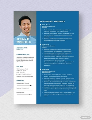 Administrative Executive Resume