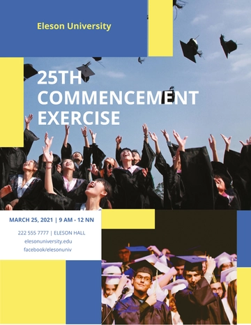 Free University Graduation Flyer Template to Edit Online