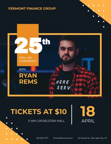 Free Conference Speaker Flyer Template to Edit Online