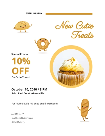 Free Cutie Treats Bakery Flyer Template to Edit Online Free Cutie Treats Bakery Flyer Template to Edit Online