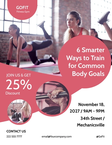 Free Fitness Body Shape Program Flyer Template to Edit Online