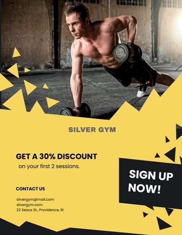 Free Fitness Training Flyer Template to Edit Online
