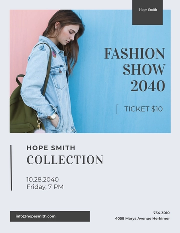 Free Minimal Fashion Flyer Template to Edit Online