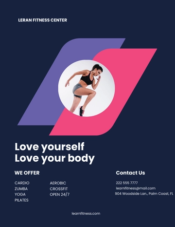 Free Fitness Center Flyer Template to Edit Online
