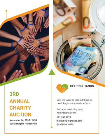 Free Fundraising Event Flyer Template to Edit Online