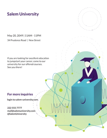 Free University flyer Template to Edit Online