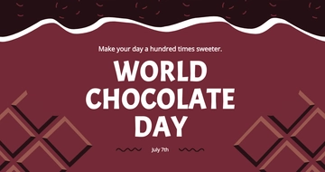Free World Chocolate Day Linkedin Post Template to Edit Online Free World Chocolate Day Linkedin Post Template to Edit Online