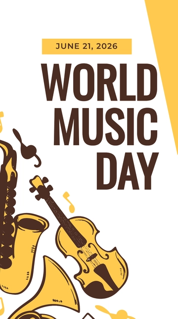 Free World Music Day Whatsapp Image Template to Edit Online