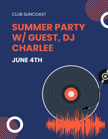 Free Guest Dj Party Flyer Template to Edit Online