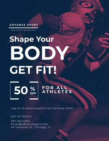 Free Multipurpose Sports Flyer Template to Edit Online