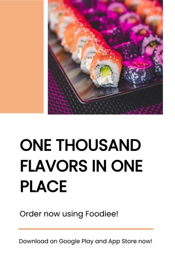 Free Editable Food App Promotion Tumblr Post Template to Edit Online