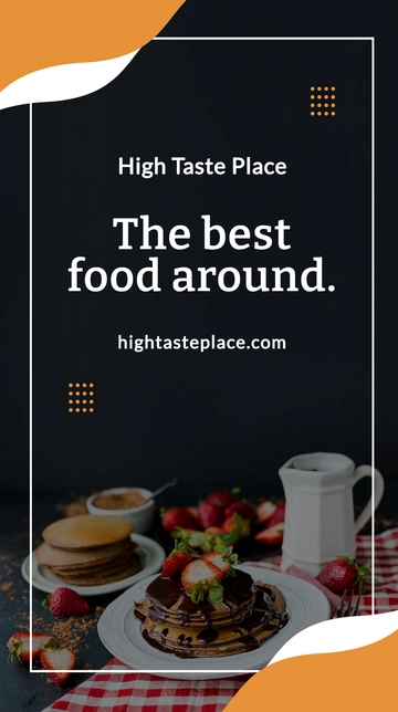 Free Food Mobile App Promotion Whatsapp Post Template to Edit Online