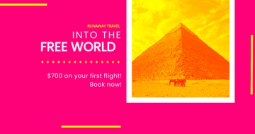 Free World Travel Facebook Post Template to Edit Online