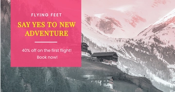 Free Travel Discount Facebook Post Template to Edit Online