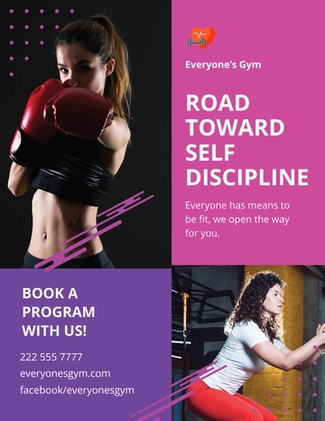 Free Health Sports Fitness Flyer Template to Edit Online