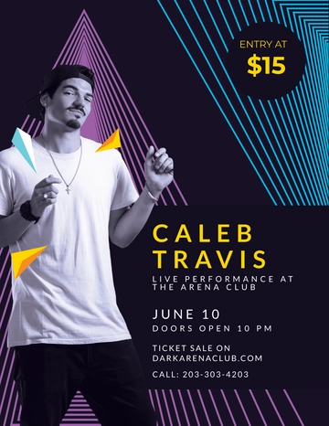 Free Hip Hop Artist Flyer Template to Edit Online