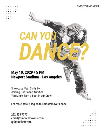 Free Hiphop Dance Audition Flyer Template to Edit Online Free Hiphop Dance Audition Flyer Template to Edit Online